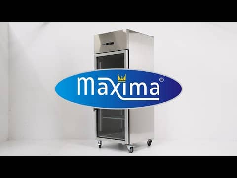 Fridge - 700L - 3 Adjustable Shelves (2/1GN) - Stainless Steel - with Glass Door — 7