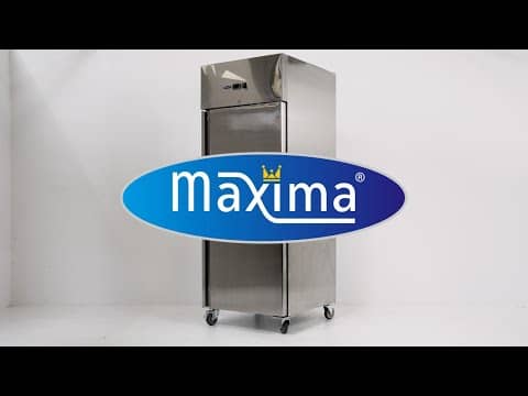 Fridge - 700L - 3 Adjustable Shelves (2/1GN) - on Wheels - Stainless Steel — 10