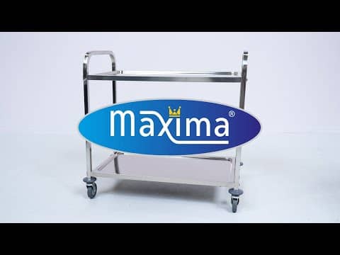 Stainless Steel Serving Trolley - 2 Shelves — 6