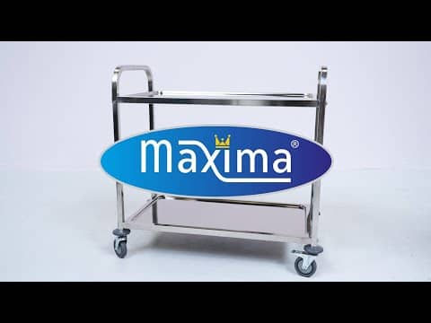 Stainless Steel Serving Trolley - 3 Shelves — 6