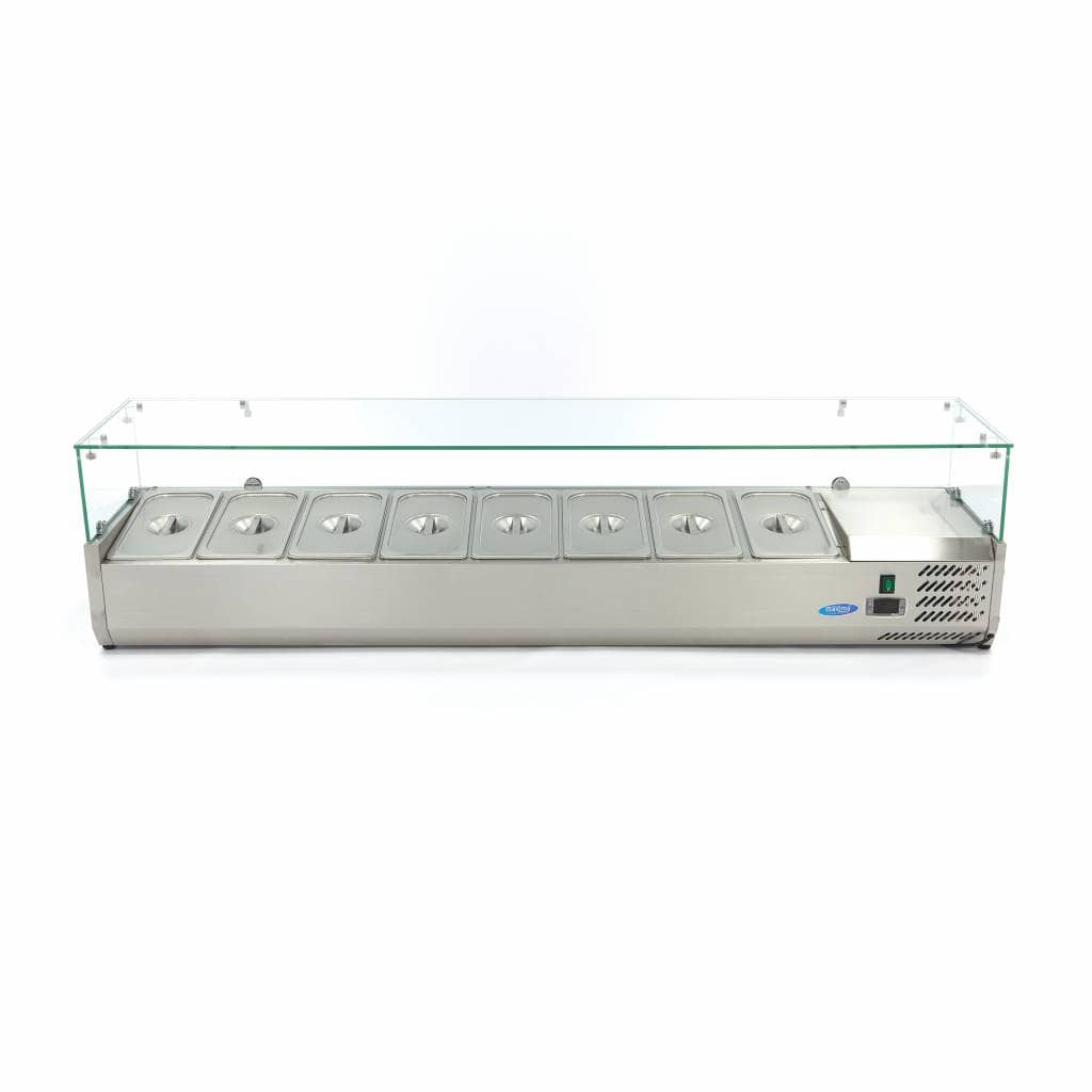 Countertop Prep Fridge - 180cm - Fits 8 x 1/3 GN — 2