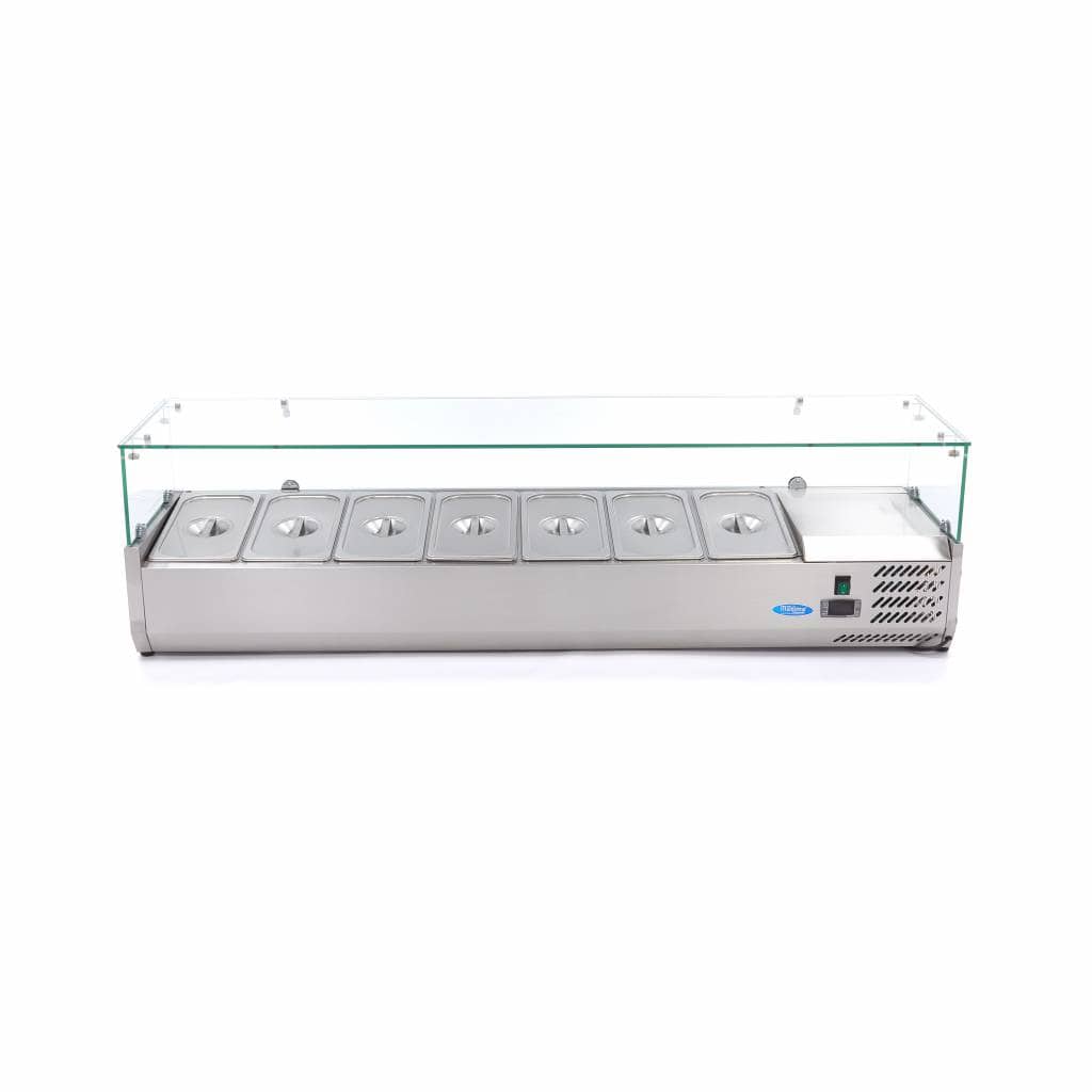 Countertop Prep Fridge - 160cm - Fits 7 x 1/3 GN — 2