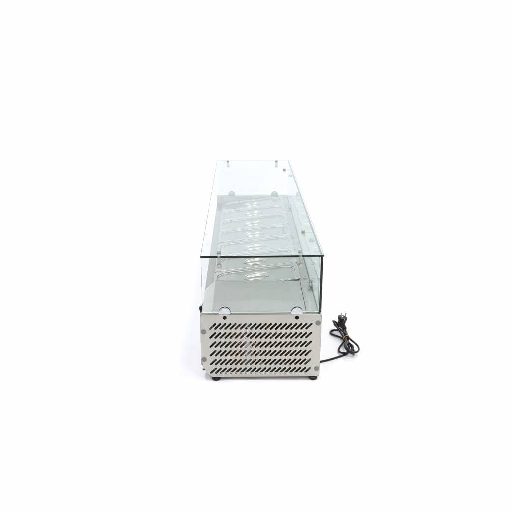 Countertop Prep Fridge - 160cm - Fits 7 x 1/3 GN — 3