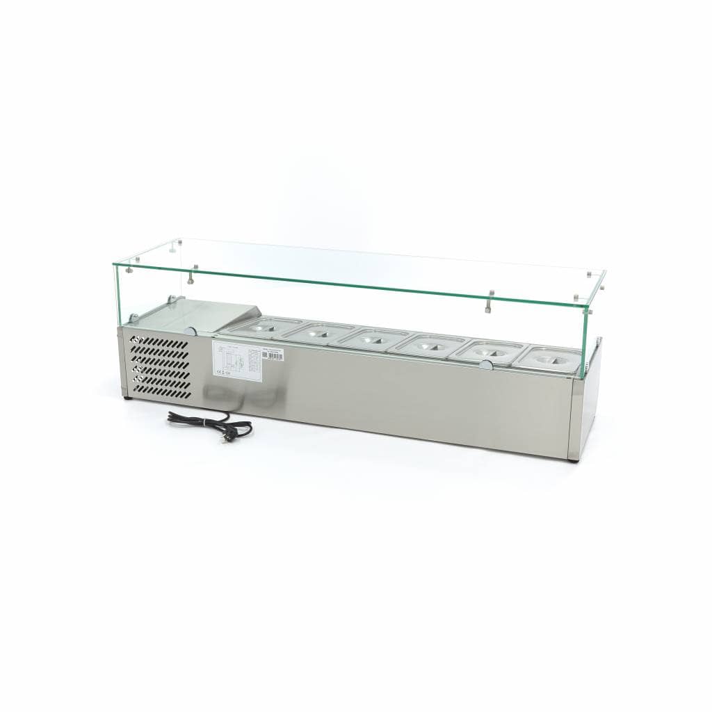 Countertop Prep Fridge - 140cm - Fits 6 x 1/3 GN — 4