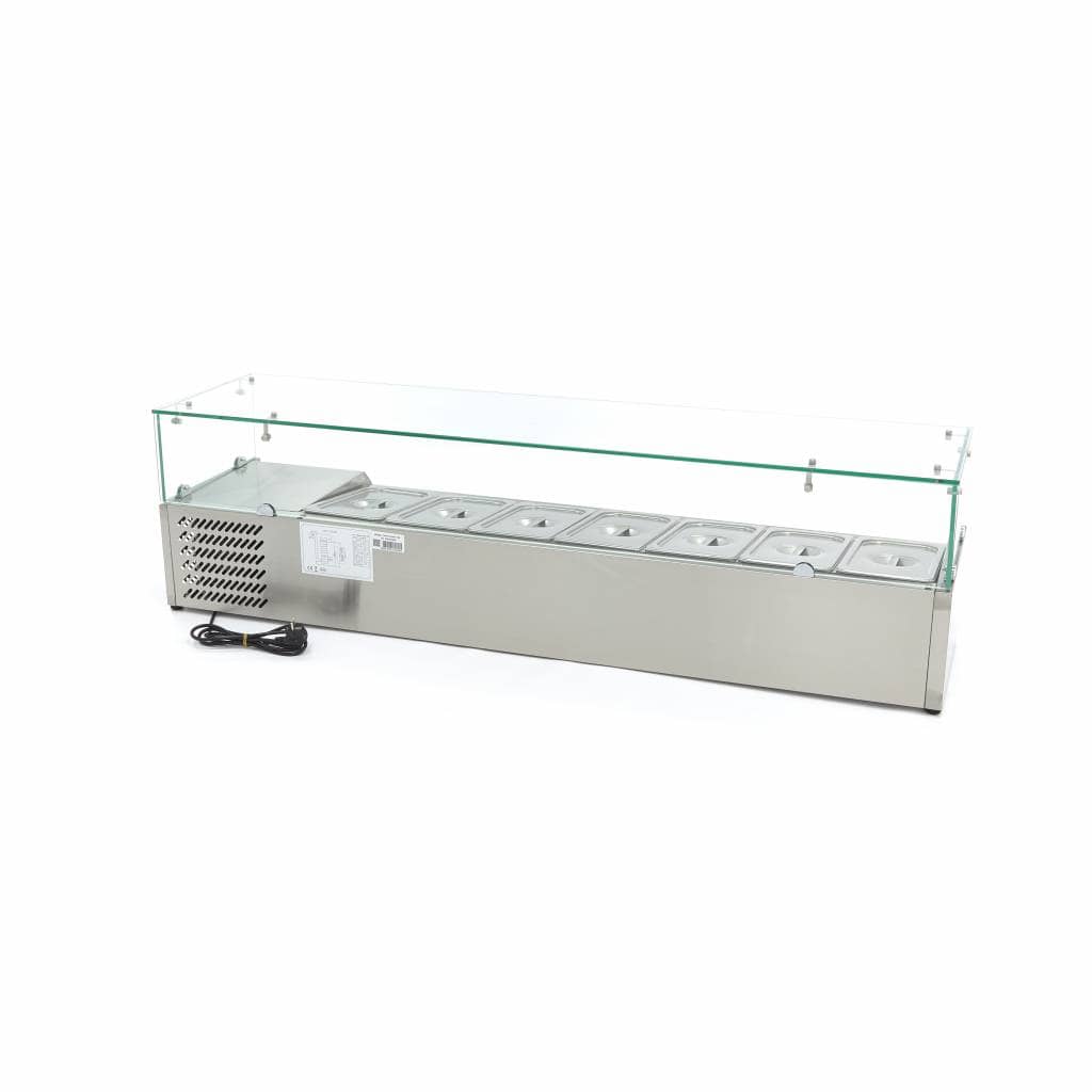 Countertop Prep Fridge - 160cm - Fits 7 x 1/3 GN — 4