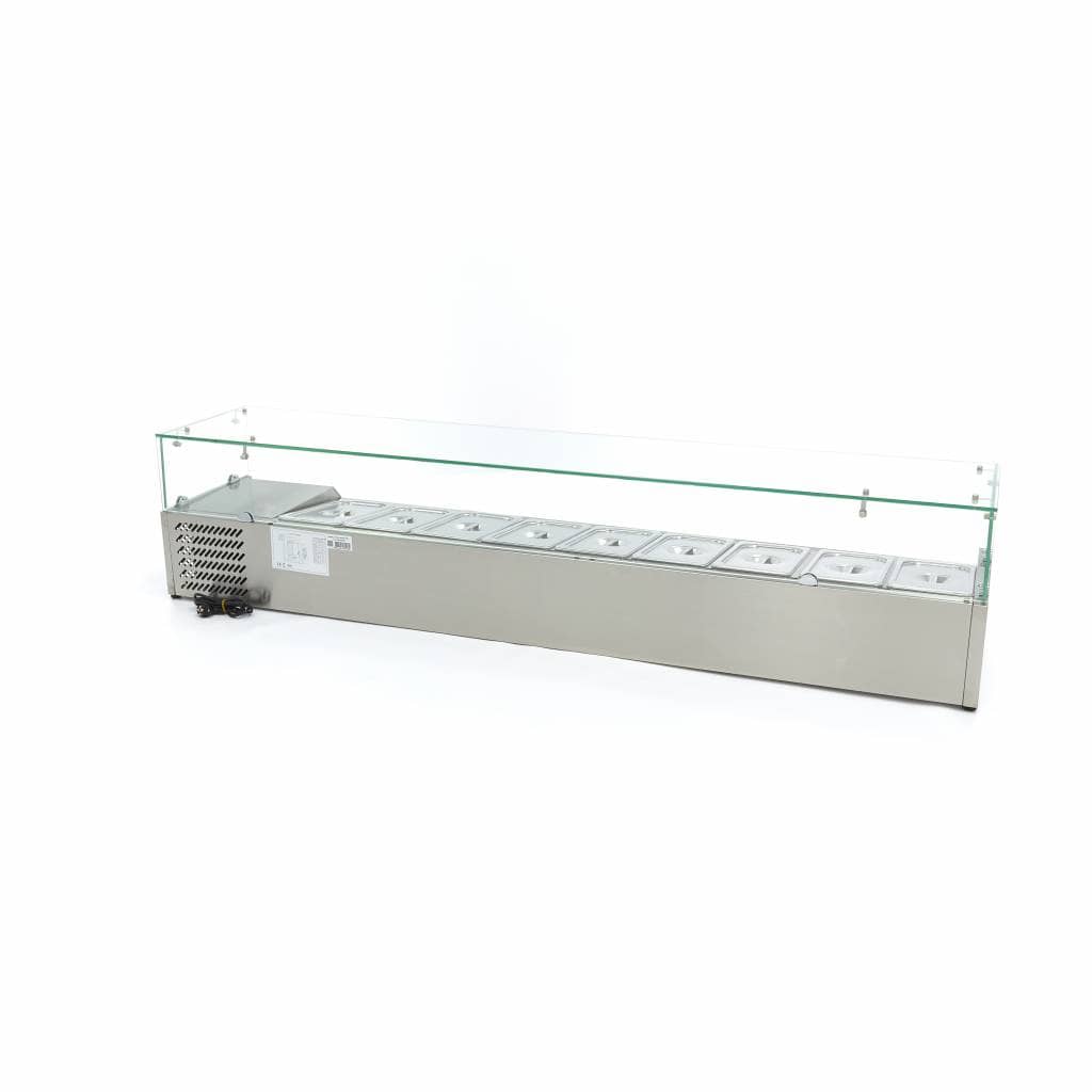 Countertop Prep Fridge - 200cm - Fits 9 x 1/3 GN — 4