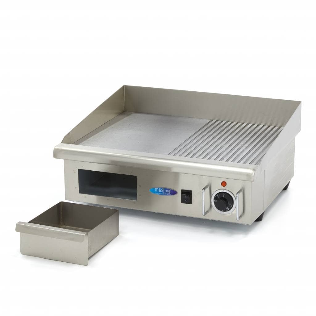 Griddle - Half Grooved - 55 cm - incl Drip Tray — 5