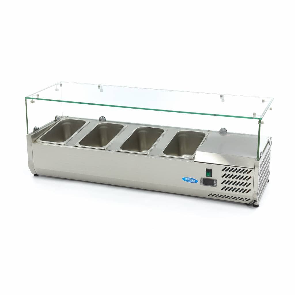 Countertop Prep Fridge - 120cm - Fits 4 x 1/3 GN — 5