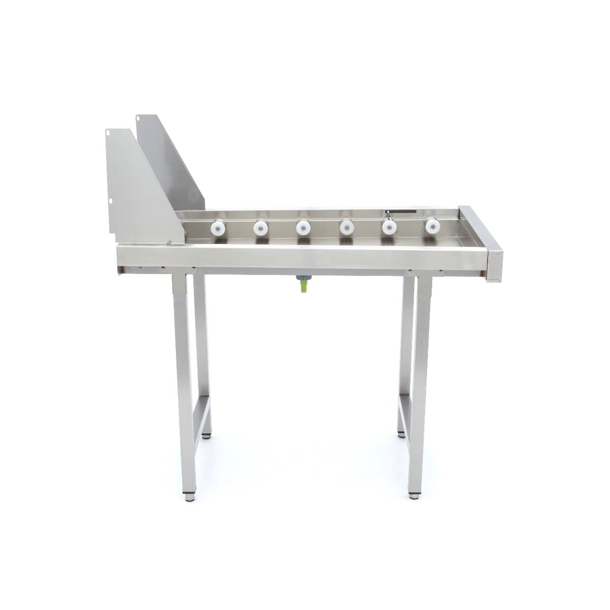Stainless Steel Straight Roller Table - for Rack Conveyor Dishwasher — 2