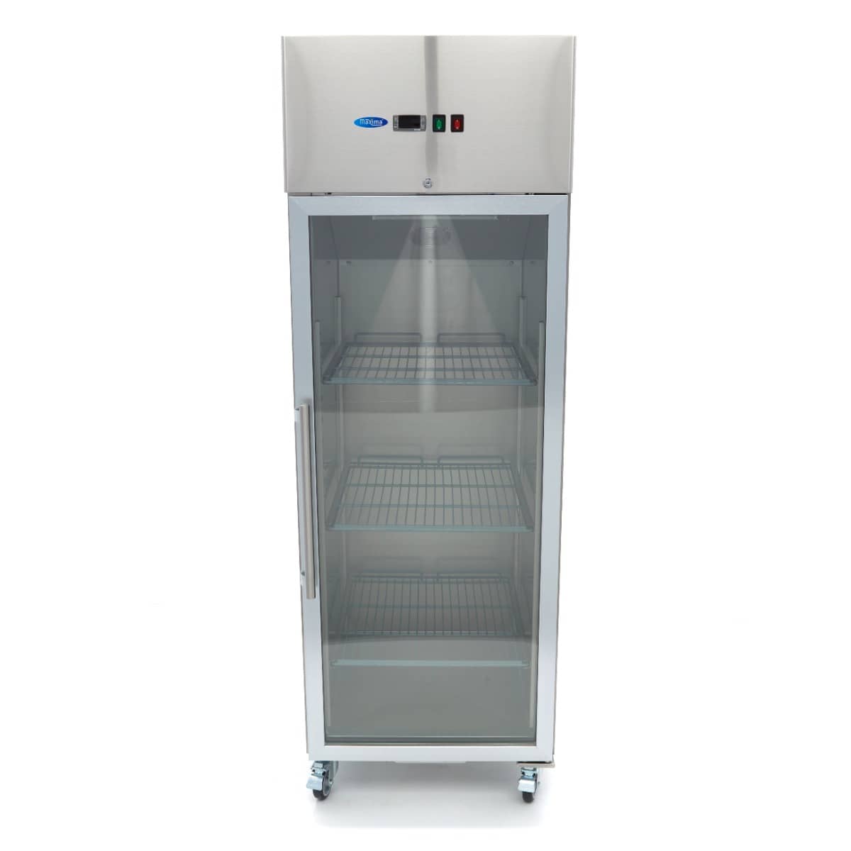 Freezer - 600L - 3 Adjustable Shelves (2/1GN) - Stainless Steel - with Glass Door — 2