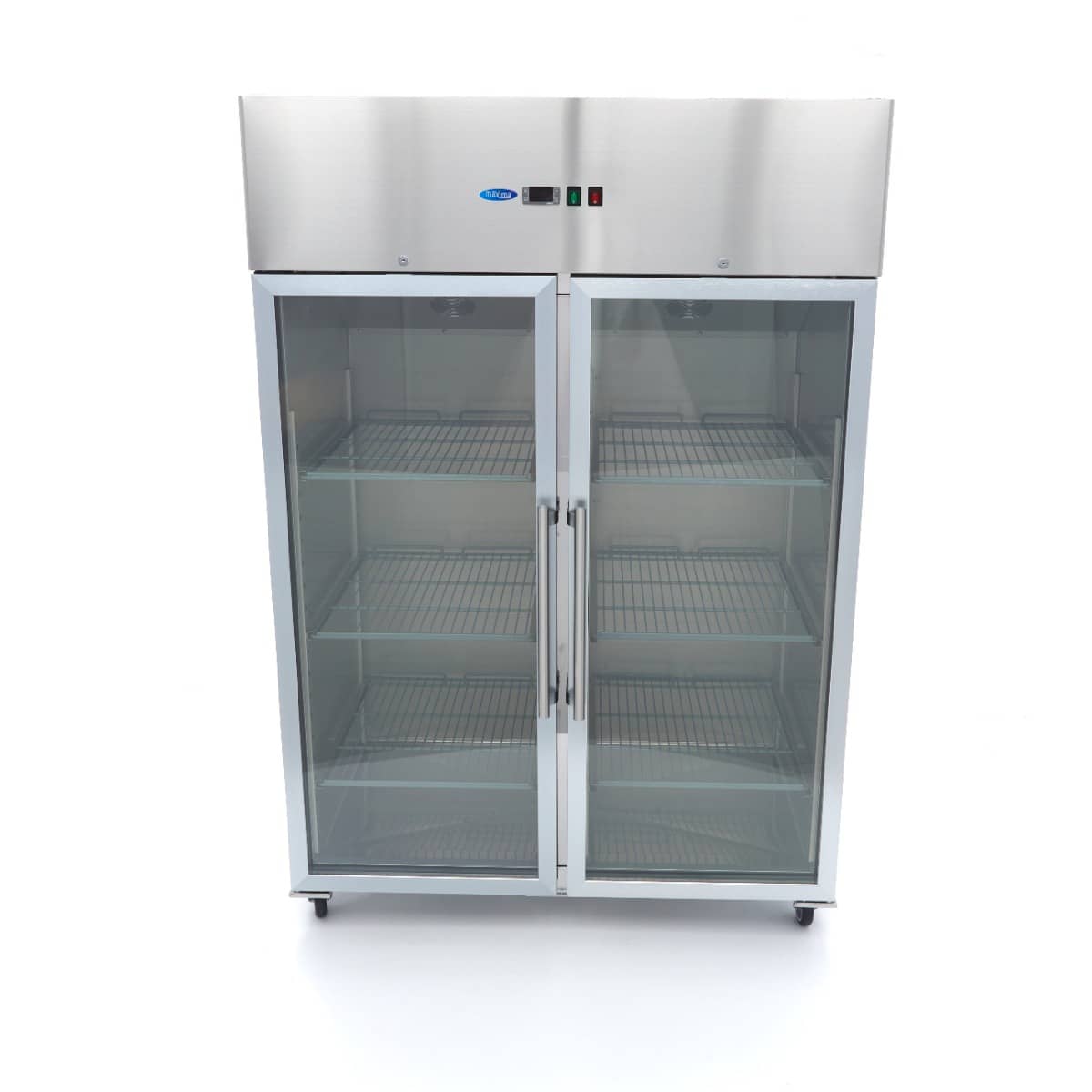 Fridge - 1200L - 6 Adjustable Shelves (2/1GN) - Stainless Steel - with Glass Door — 2