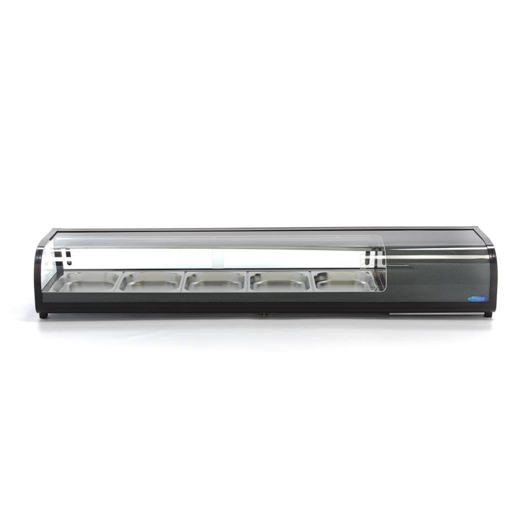 Sushi and Tapas Display -132L - incl 5 x 1/2 GN - Tabletop — 2