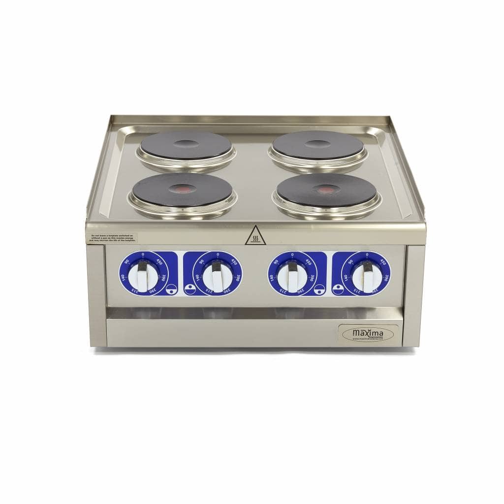 Commercial Grade Cooker - 4 Burners - Double Unit - 60cm Deep - 400V — 2