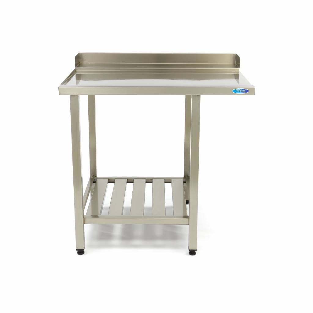 Dishwasher Table - 70 x 75cm - Left - with Backsplash and Storage Shelf — 2