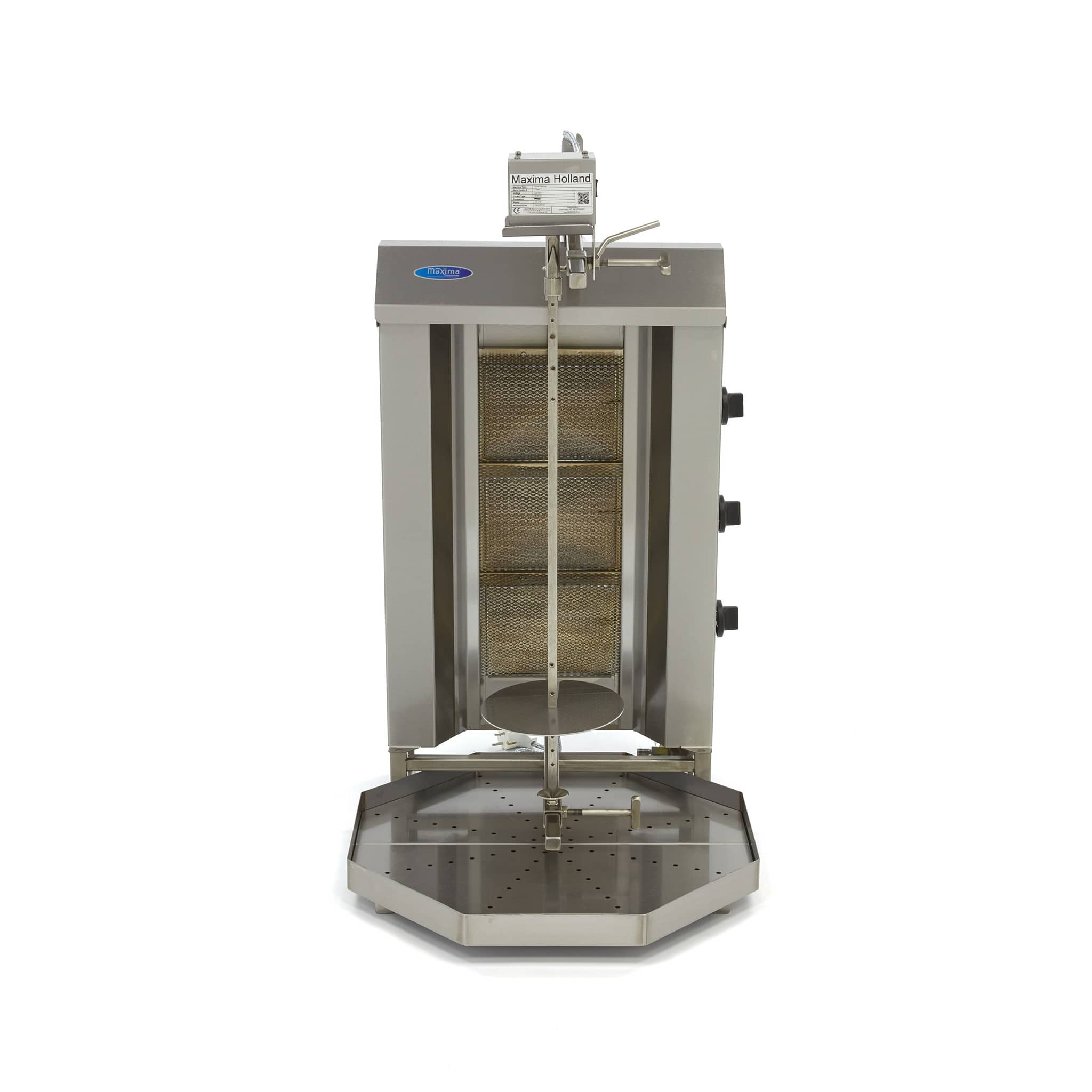 Kebab Grill - 3 Burners - 30kg Meat - Gas — 2