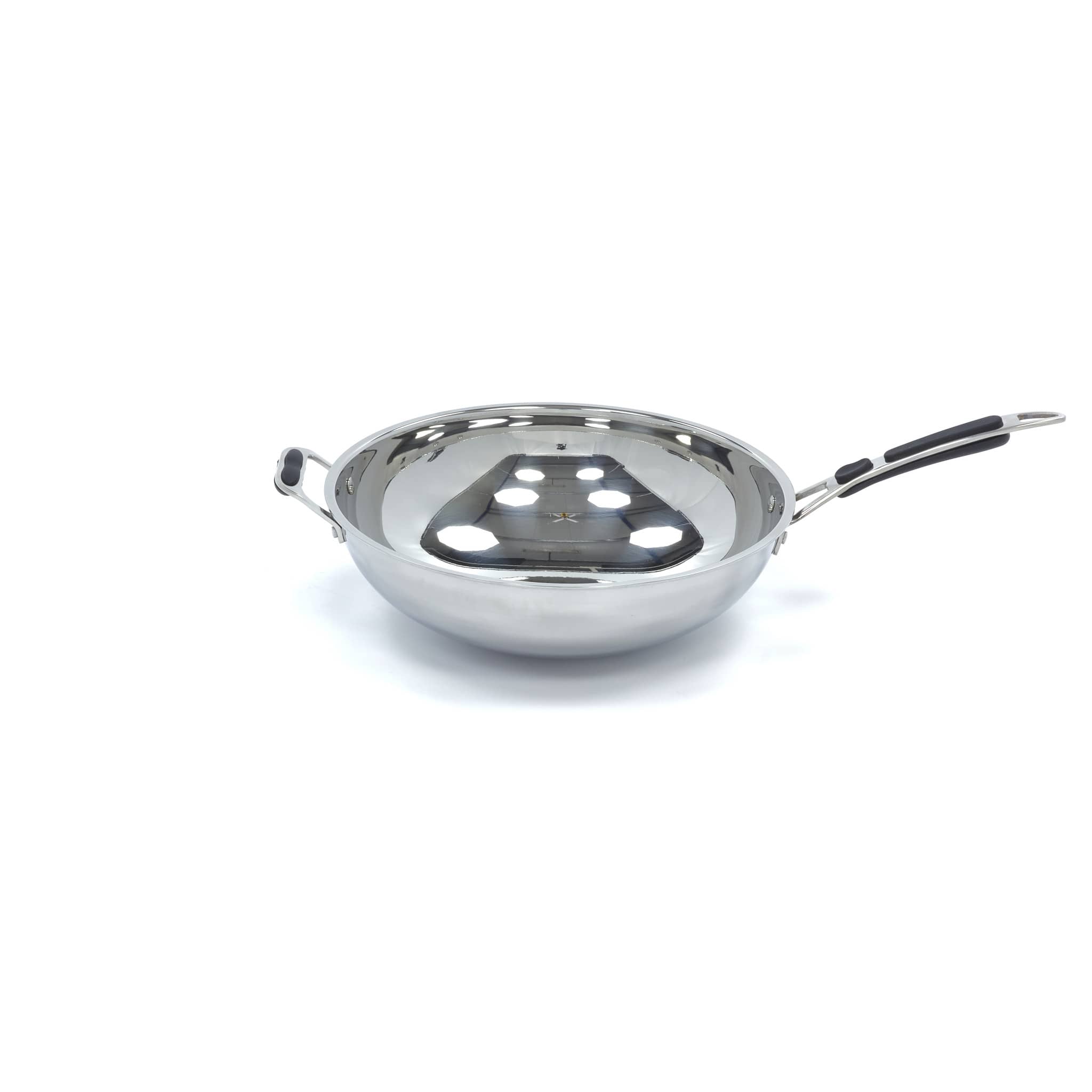 Wok Pan - Ø36cm - Stainless Steel - Induction — 2