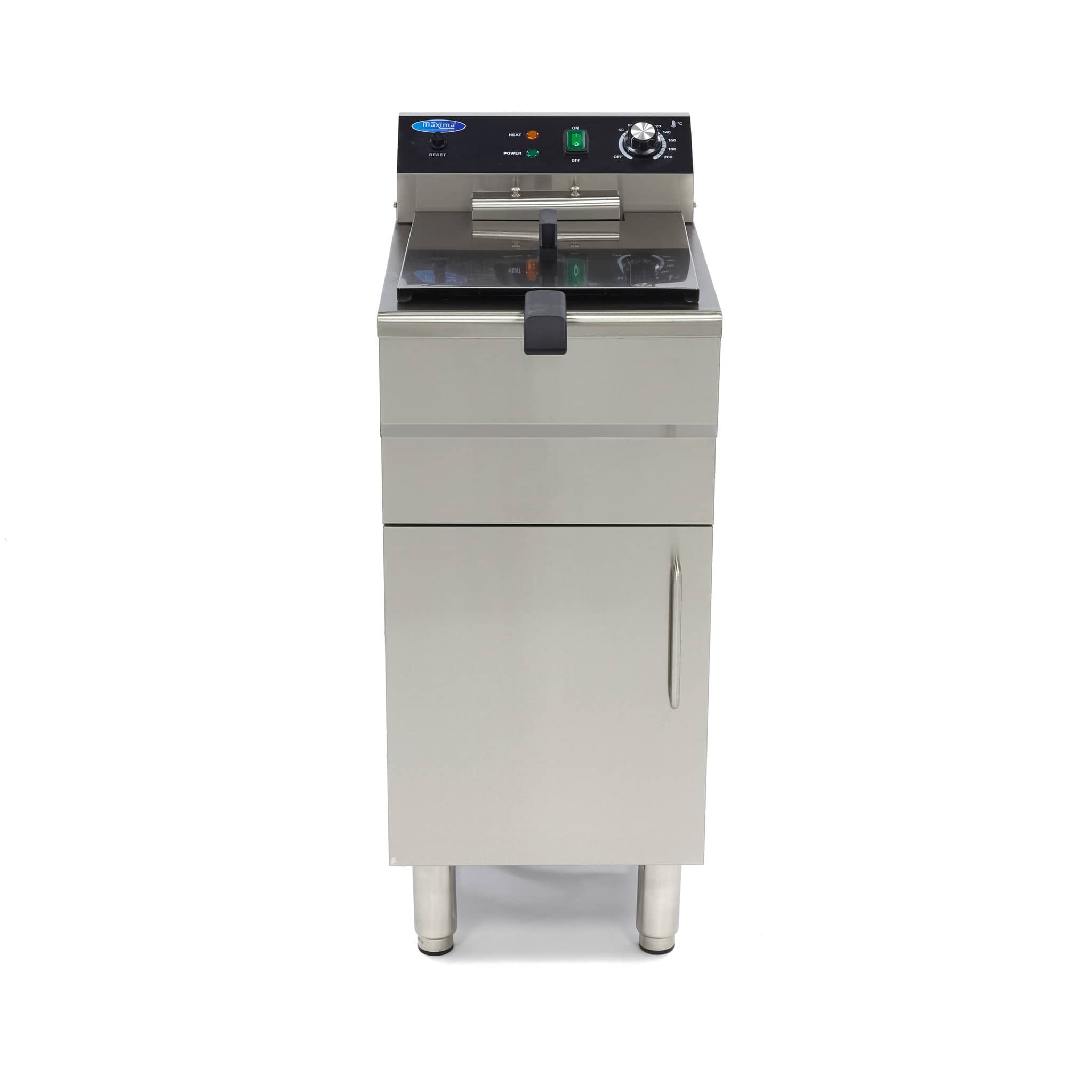 Deep Fryer - 16L - 1 Basket - with Drain Tap and Stand - 400V — 2