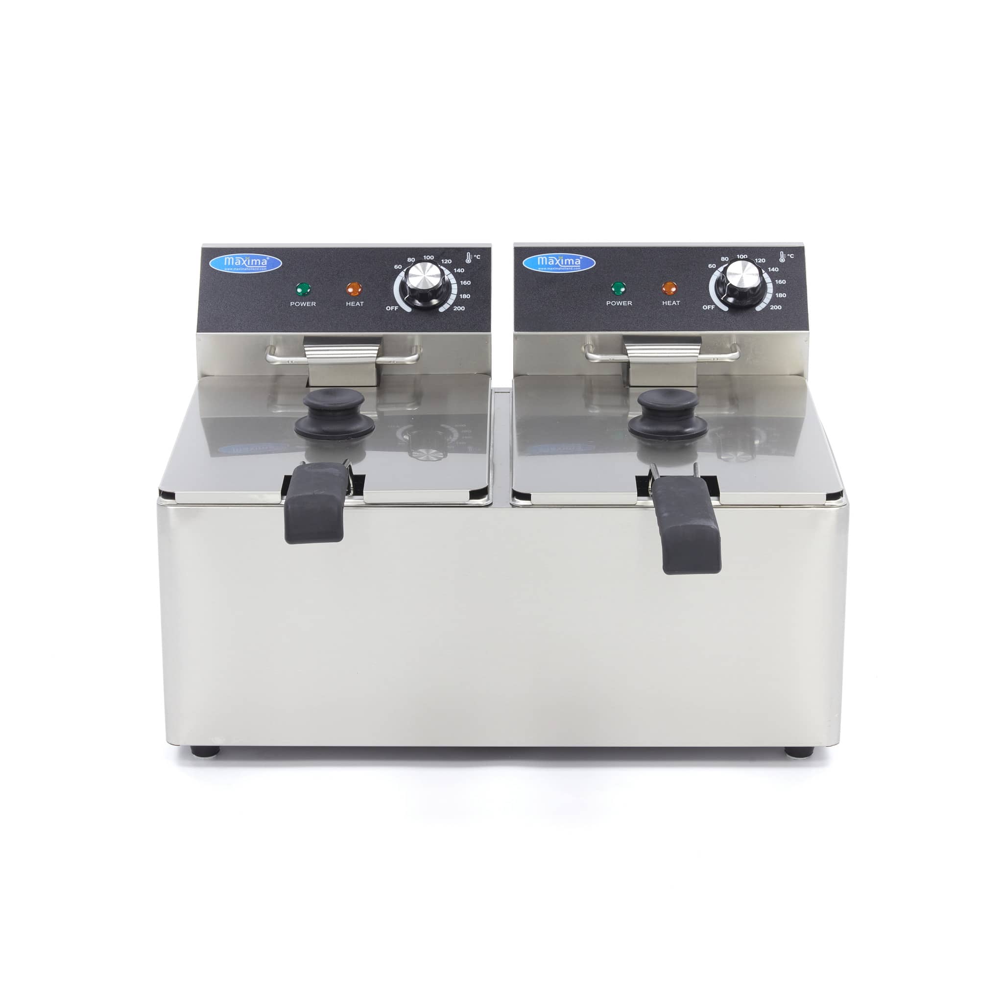 Deep Fryer - 2 x 8L - 2 Baskets - up to 2,8kg of Fries — 2