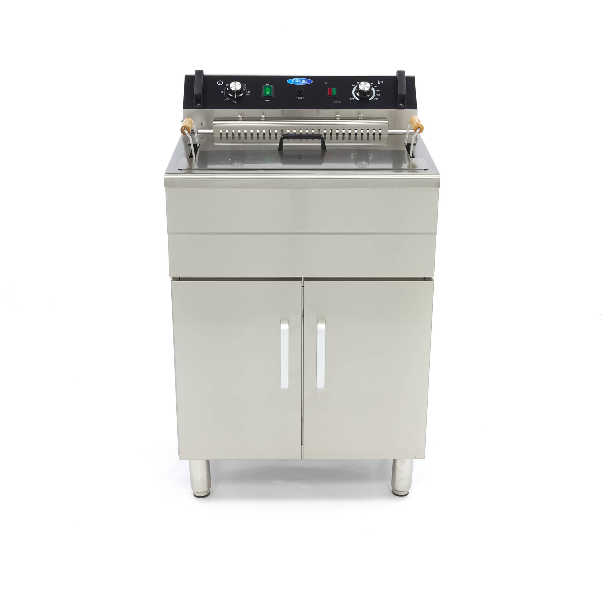 Deep Fryer - 30L - 1 Basket - with Drain Tap and Stand — 2