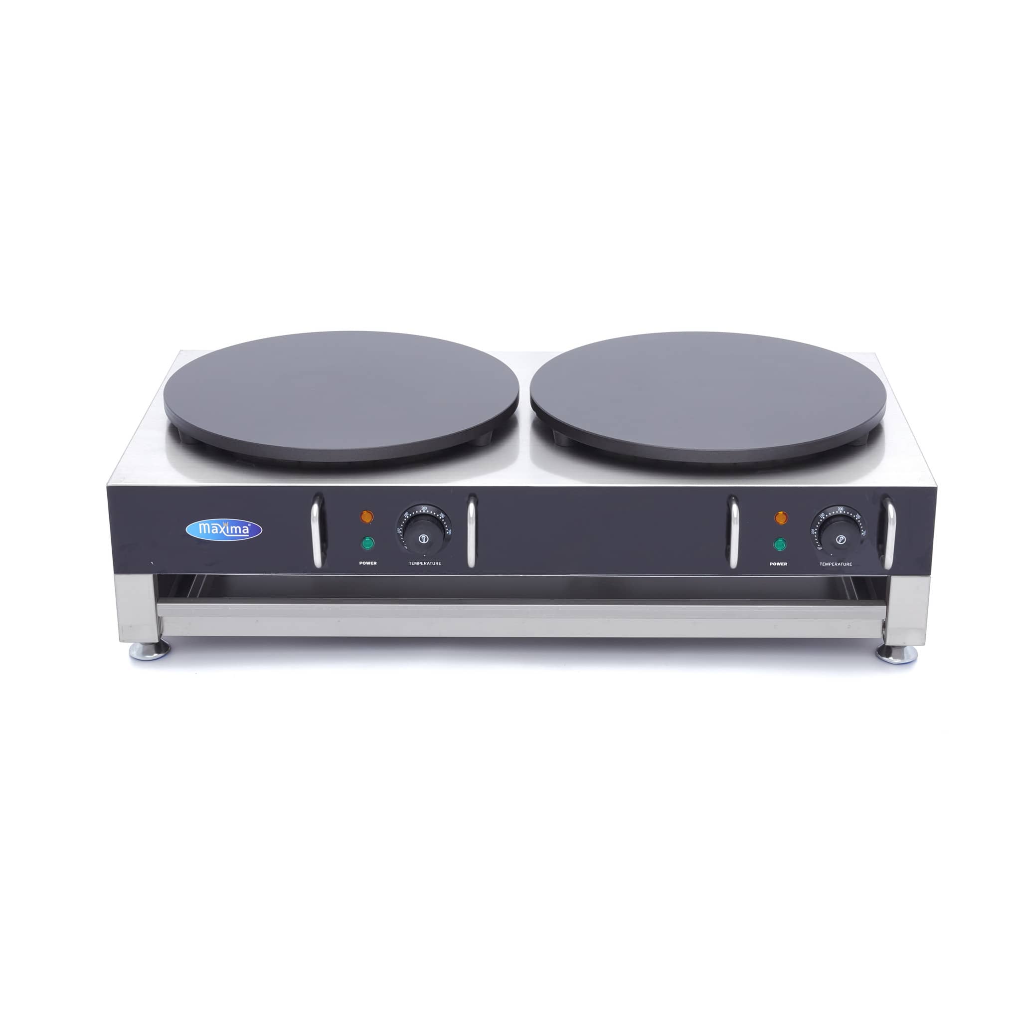 Crepe Maker - Double Crepes - 2 x 40cm - incl Batter Spreader — 2