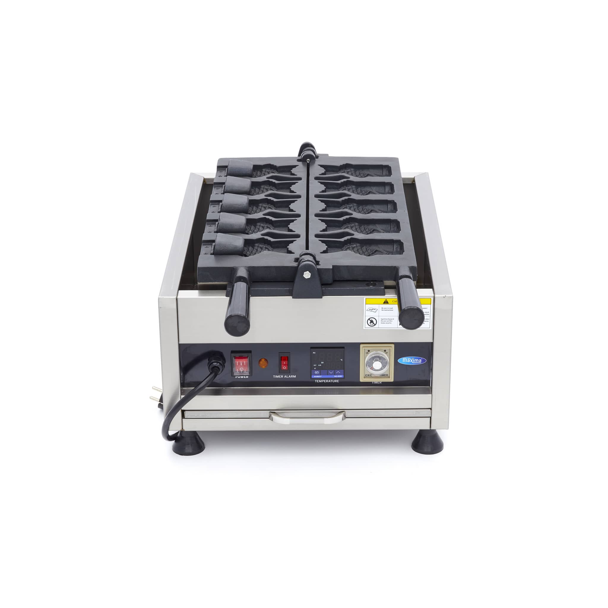 Waffle Maker - 5 Taiyaki / Fish Shapes - Rotatable - Digital — 2