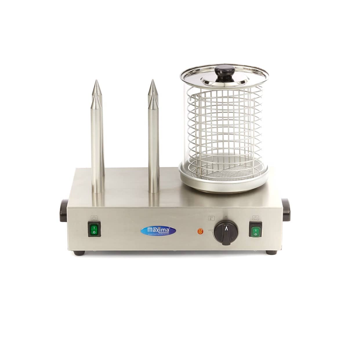 Hot Dog Warmer - Ø20 x 24cm - Dishwasher Safe - with 4 Spikes — 6