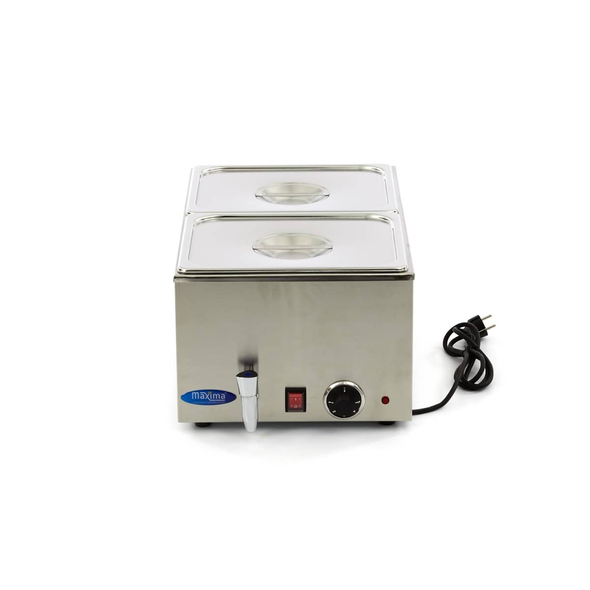 Bain Marie - with Tap - incl 2 x 1/2 GN Set - Electric — 2