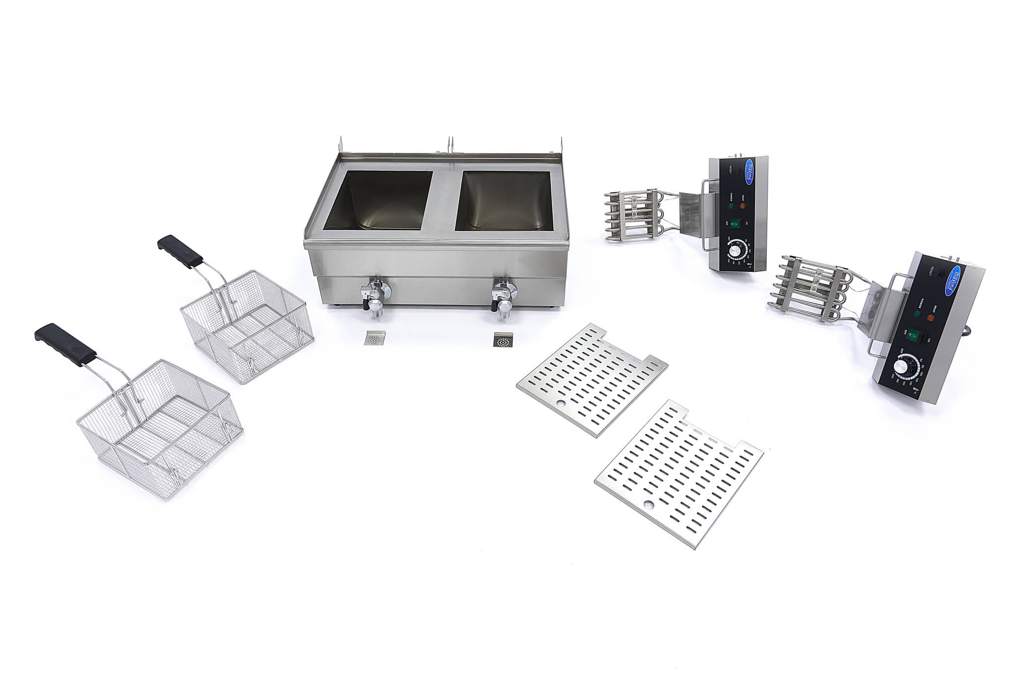 Deep Fryer - 2 x 13L - 2 Baskets - with Drain Tap — 8