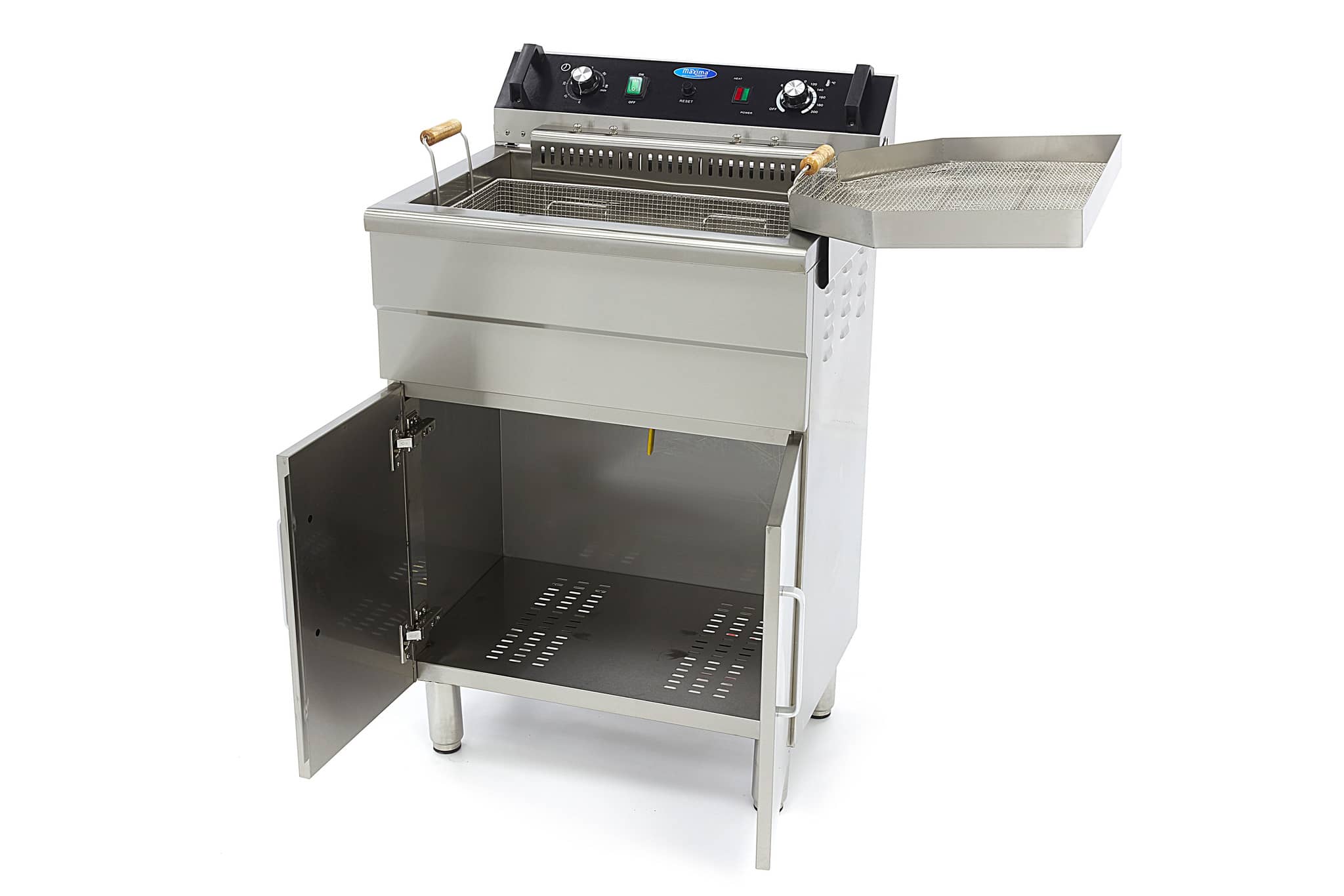 Deep Fryer - 30L - 1 Basket - with Drain Tap and Stand — 5