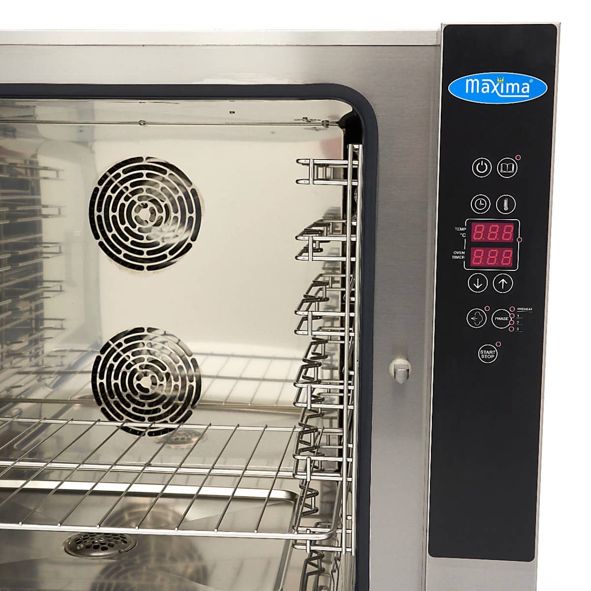 Combi Steam Oven - Fits 6 Trays (1/1 GN / 60 x 40cm) - Digital Display - 400V — 9