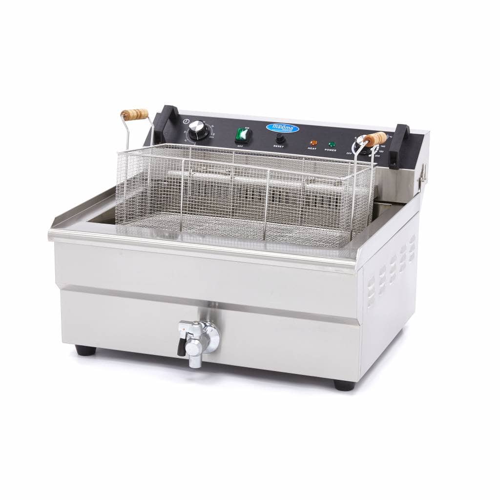 Deep Fryer - 30L - 1 Basket - with Drain Tap — 6