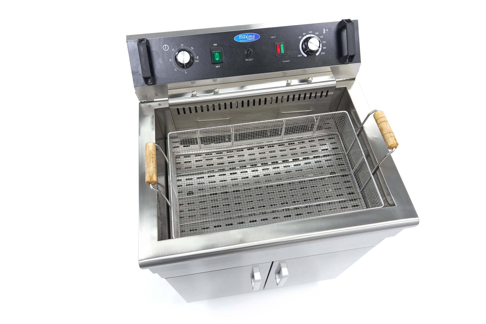 Deep Fryer - 30L - 1 Basket - with Drain Tap and Stand — 6