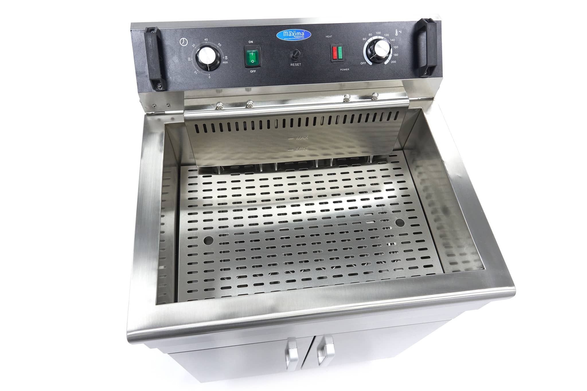 Deep Fryer - 30L - 1 Basket - with Drain Tap and Stand — 9