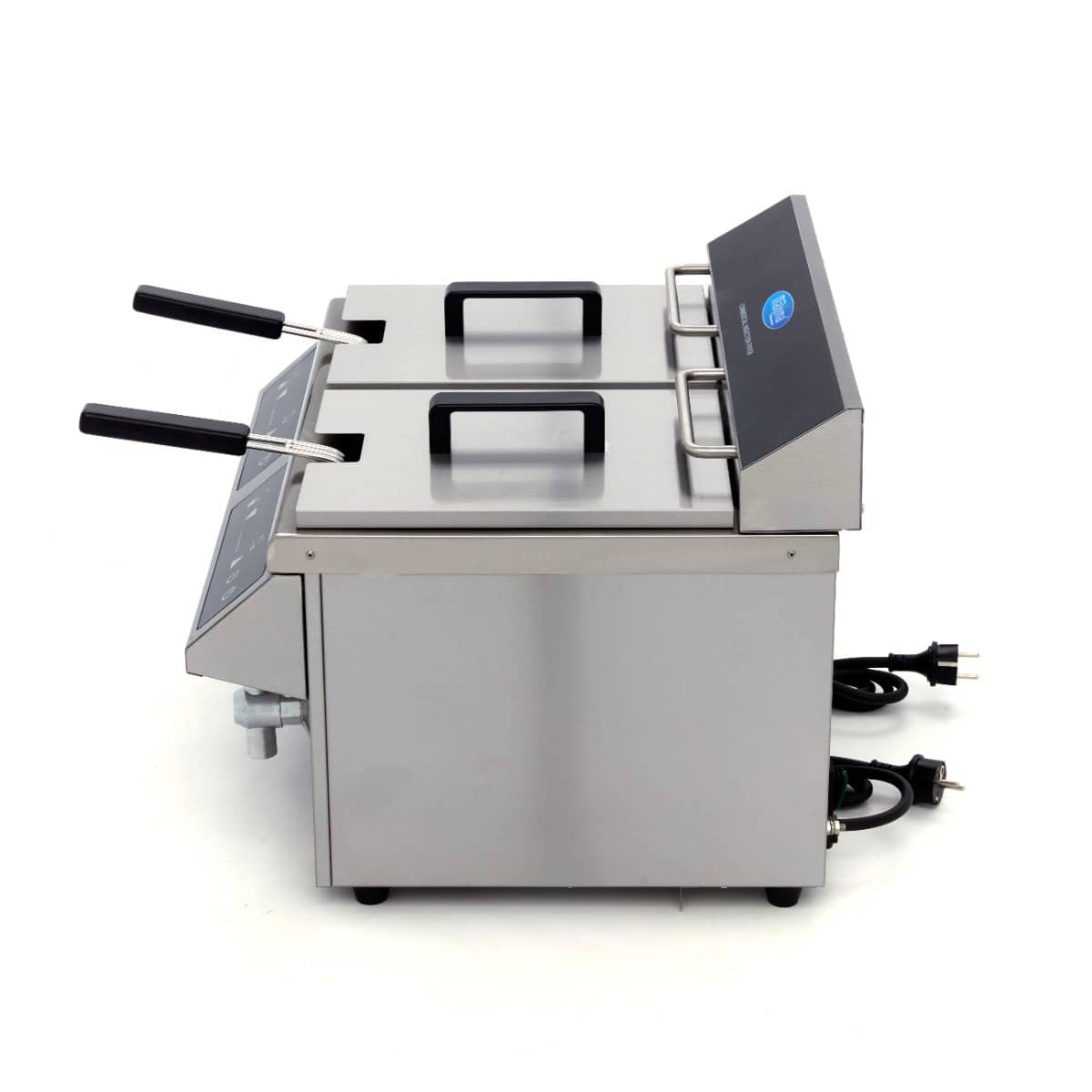 Deep Fryer - 2 x 8L - 2 Baskets - with Drain Tap - Induction — 3