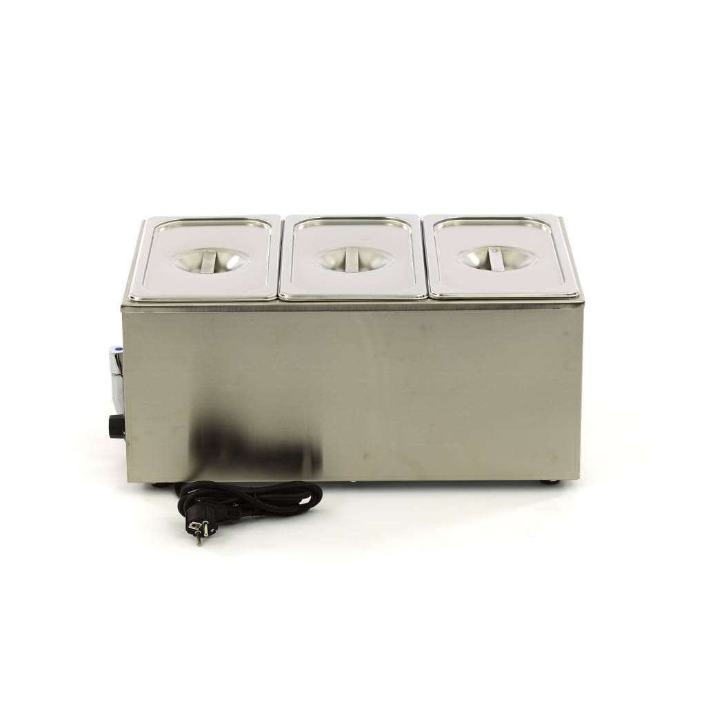 Bain Marie - with Tap - incl 3 x 1/3 GN Set - Electric — 6