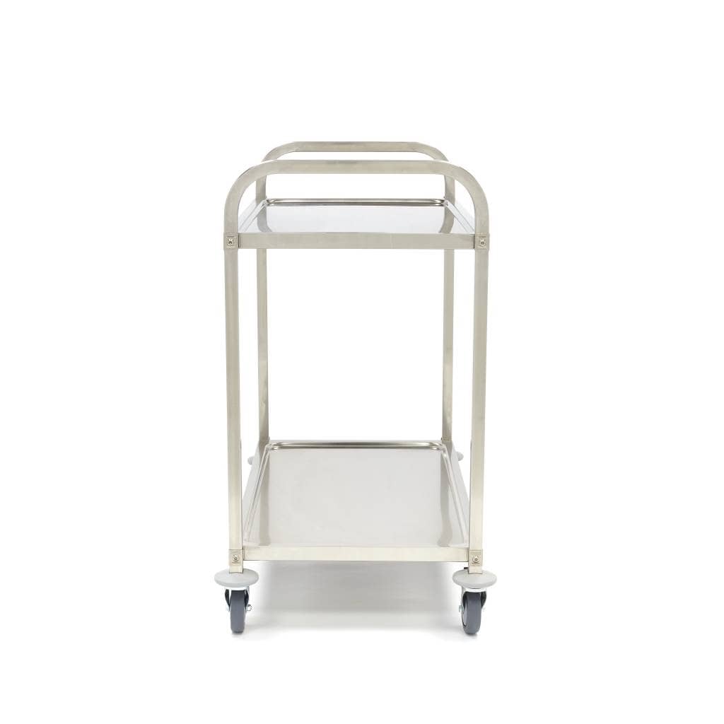 Stainless Steel Serving Trolley - 2 Shelves — 3