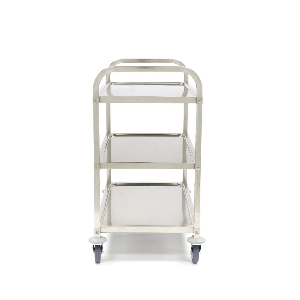 Stainless Steel Serving Trolley - 3 Shelves — 3