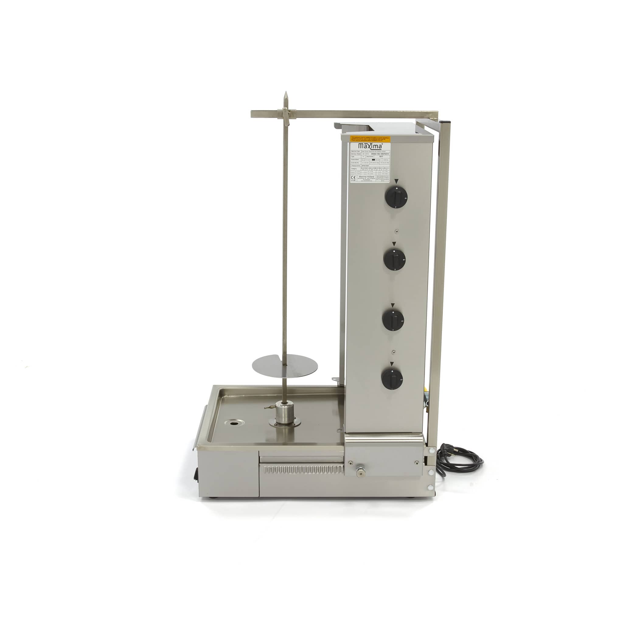 Kebab Grill - 4 Burners - 70kg Meat - Gas — 3