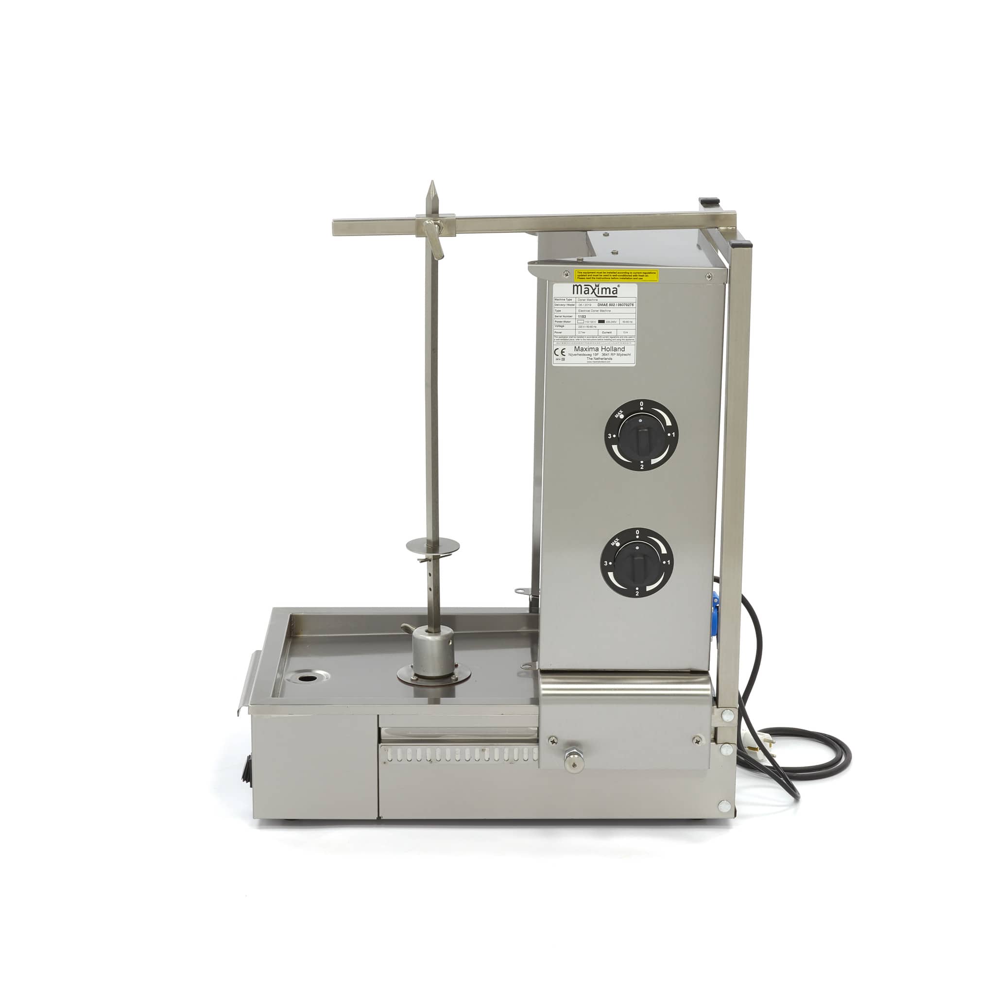 Kebab Grill - 2 Burners - 20kg Meat - Electric — 3