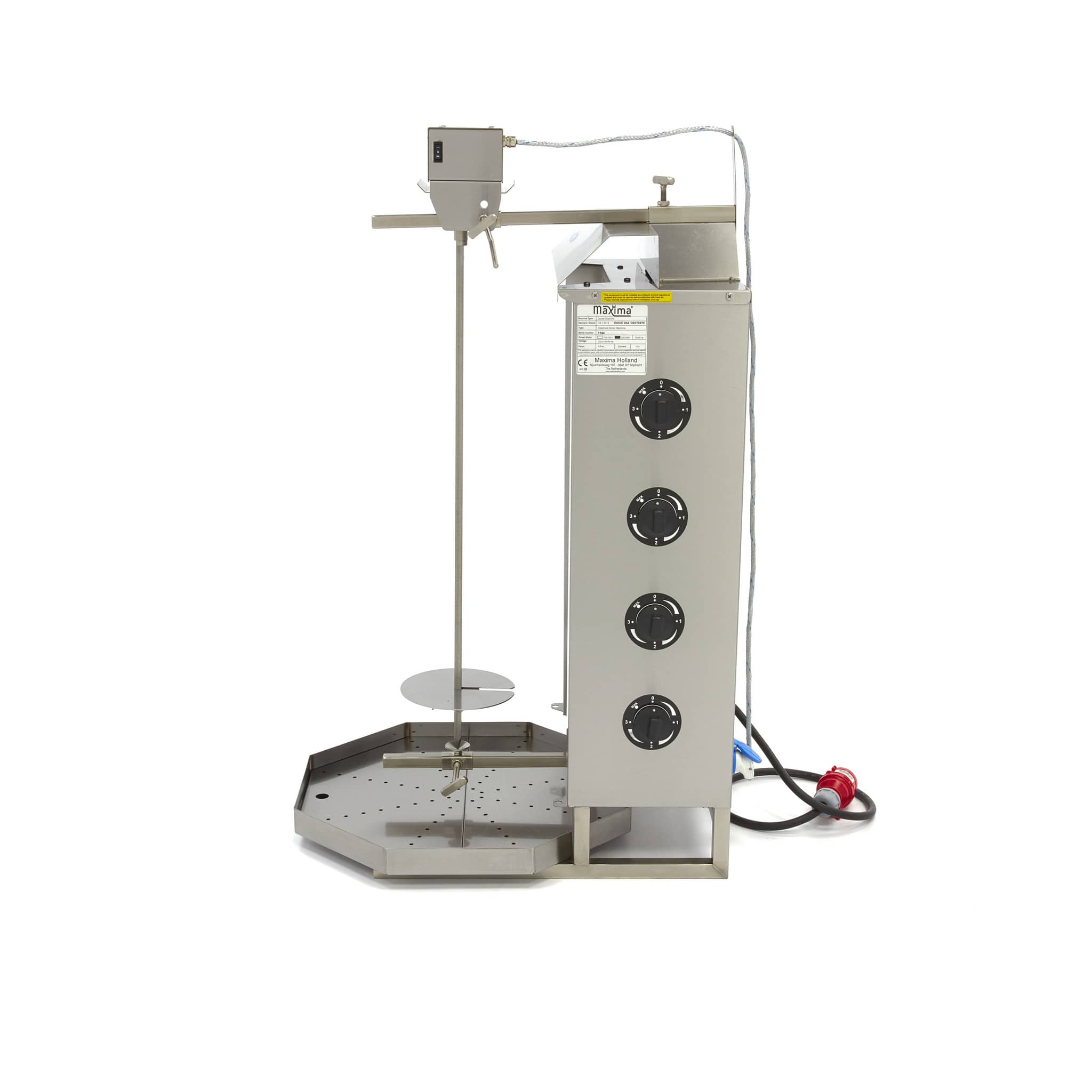 Kebab Grill - 4 Burners - 50kg Meat - Electric — 3