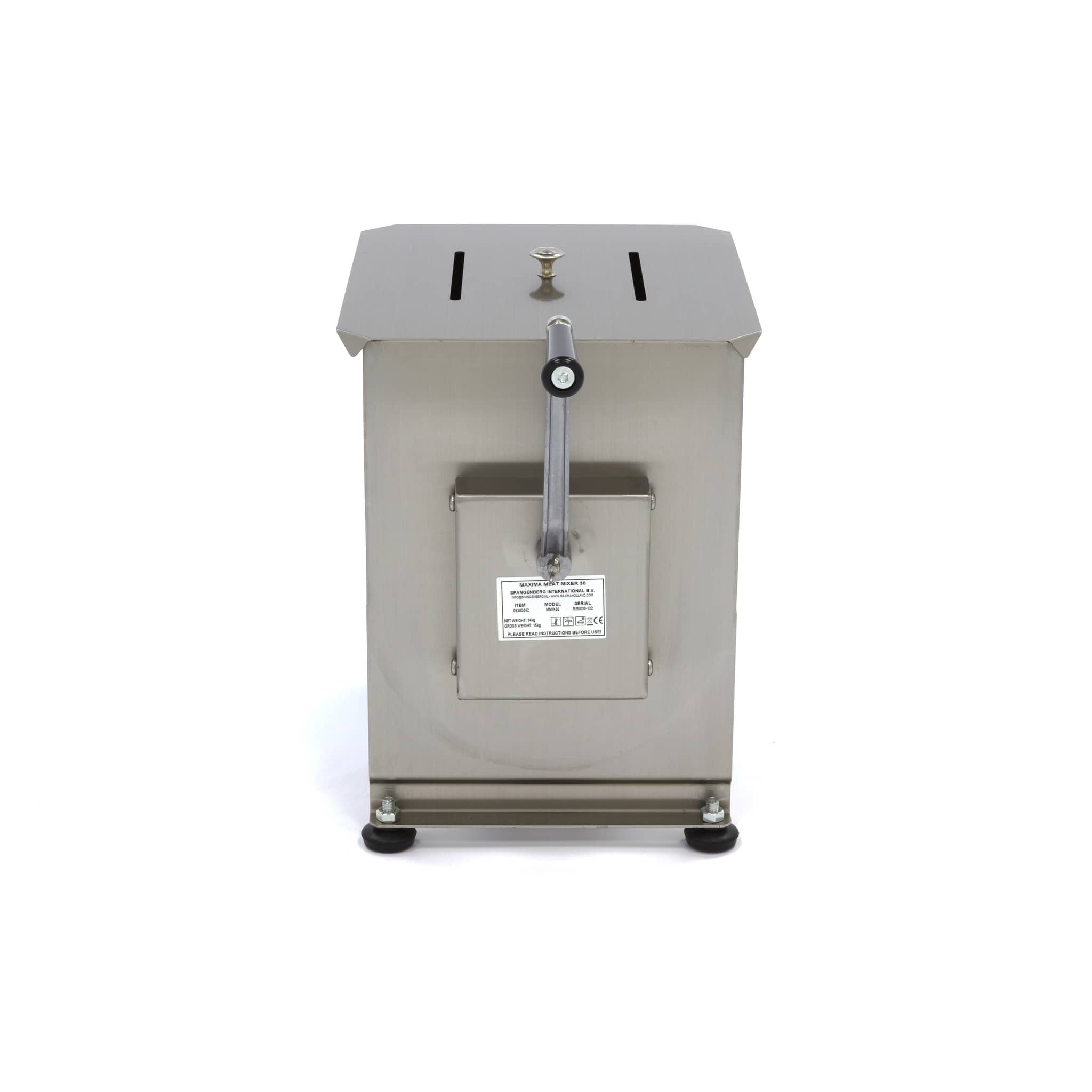 Meat Mixer - 30L - 25kg Meat - Single Axle - Manual — 3