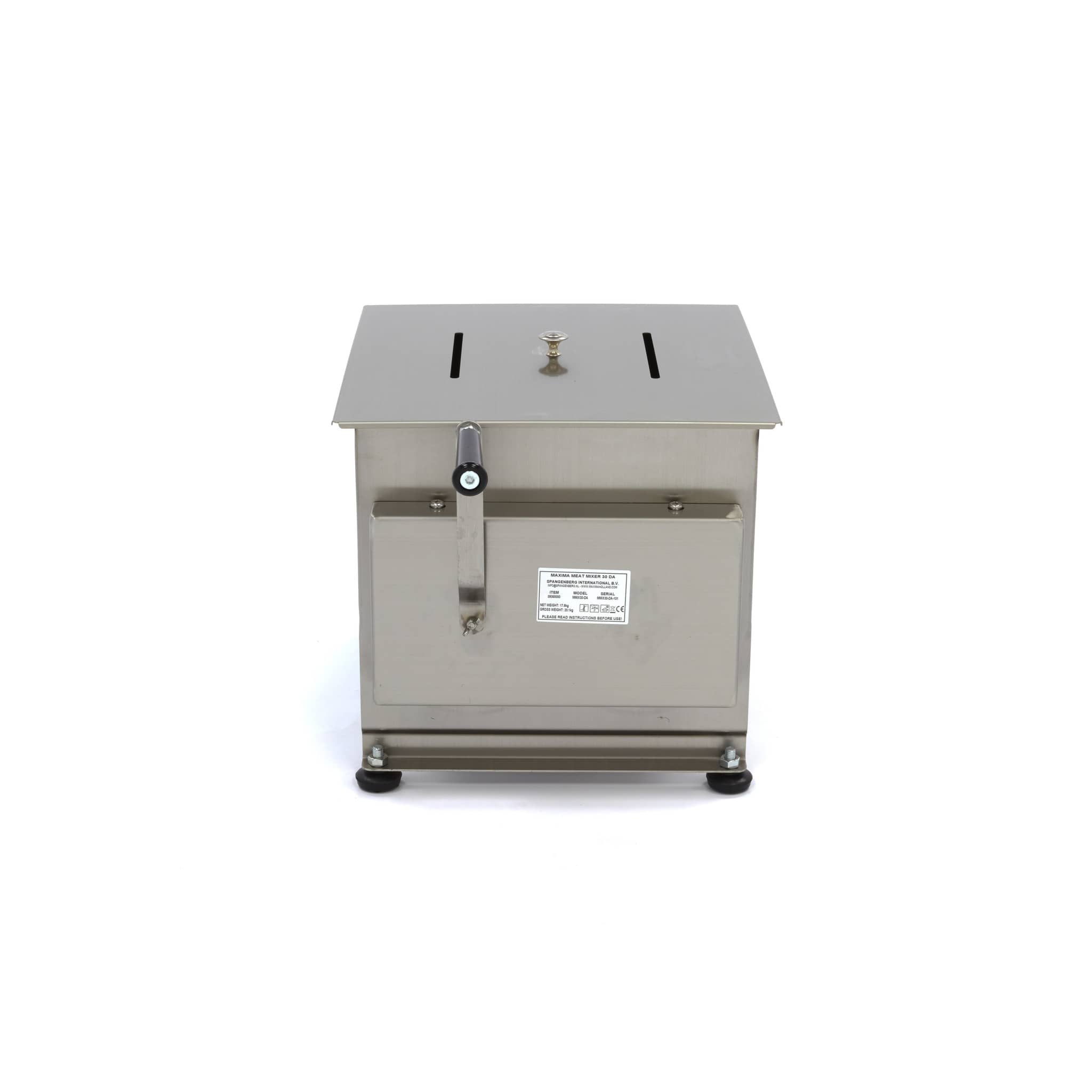 Meat Mixer - 30L - 25kg Meat - Double Axle - Manual — 3