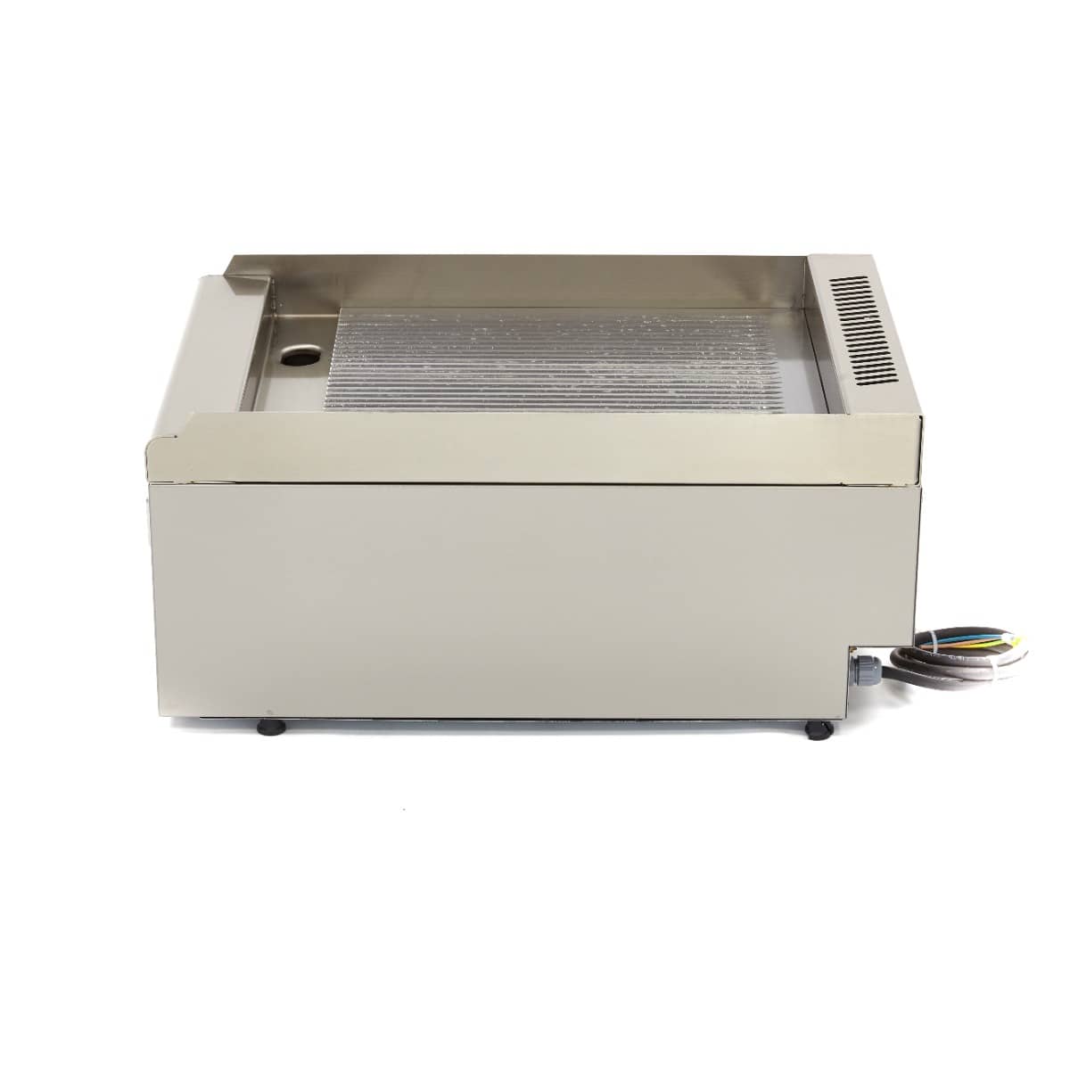 Commercial Grade Griddle - Grooved - Single Unit - 60cm Deep - Electric — 3
