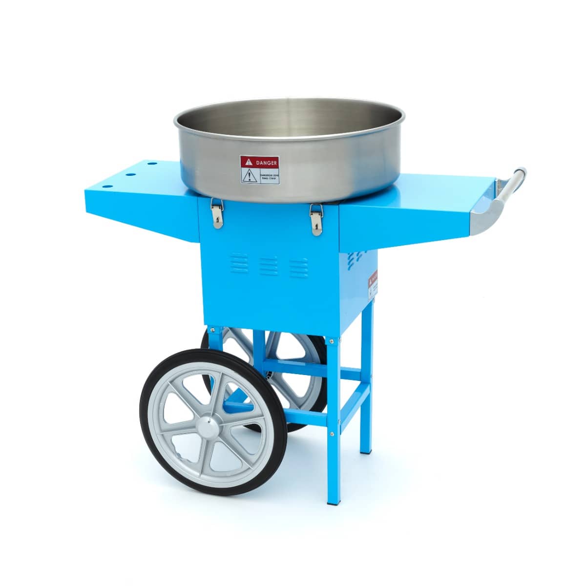 Candy Floss Machine – Ø 52cm – Blue – with Cart — 5