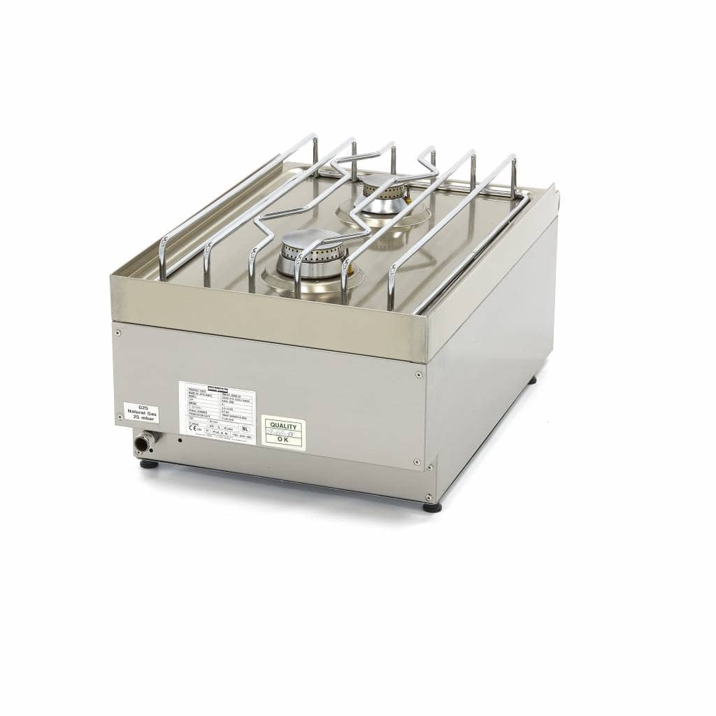 Aragaz profesional pe gaz Maxima Commercial Grade – 2 arzătoare – modul simplu – adâncime 60 cm — 4