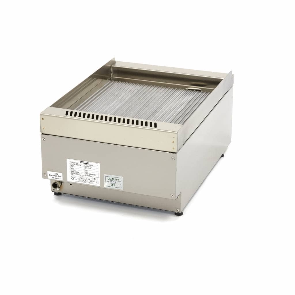 Commercial Grade Griddle - Grooved - Single Unit - 60cm Deep - Gas — 4