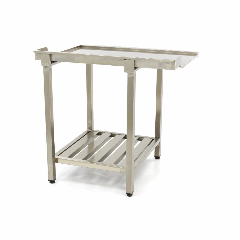 Dishwasher Table - 120 x 75cm - Right - with Backsplash and Storage Shelf — 4