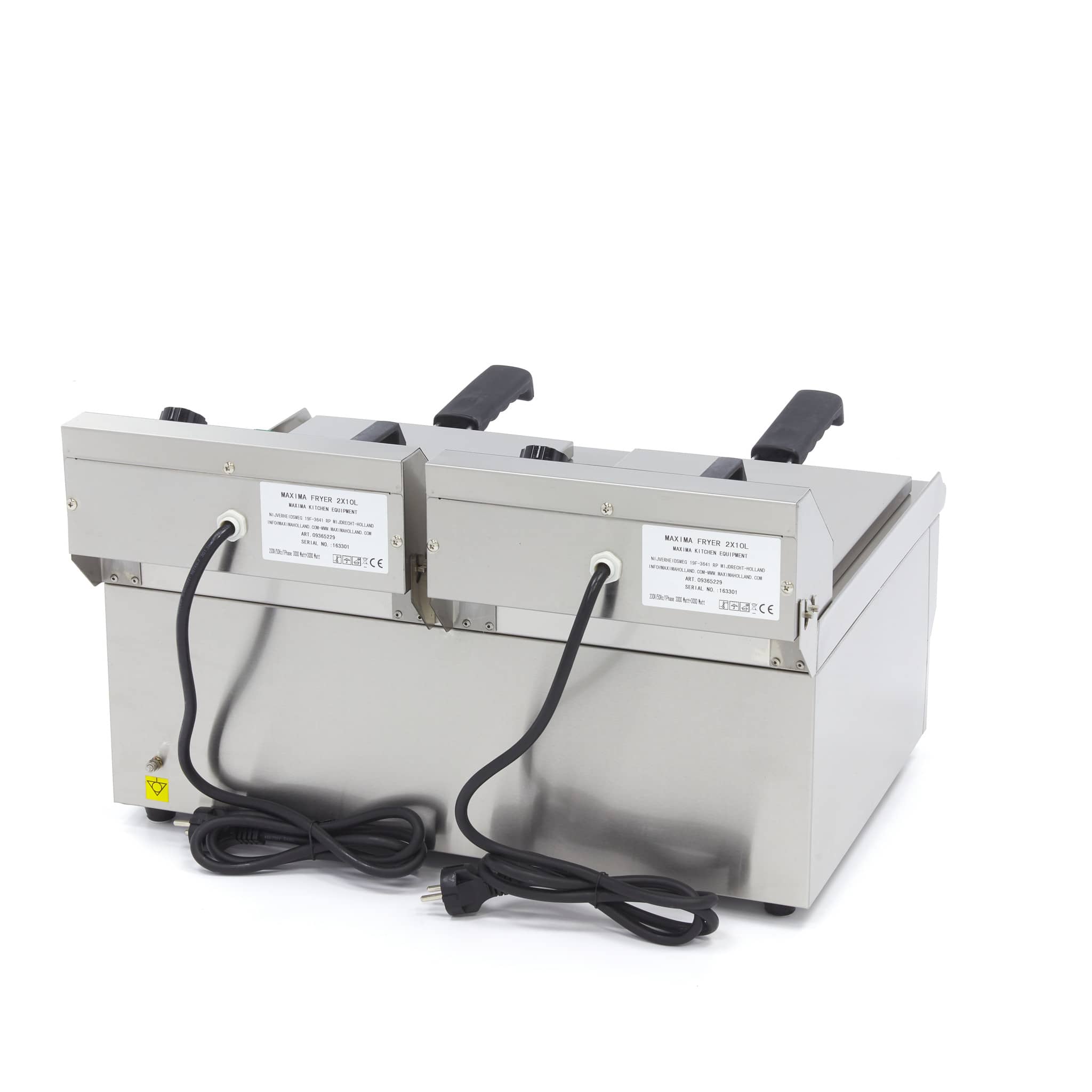 Deep Fryer - 2 x 10L - 2 Baskets - with Drain Tap — 4