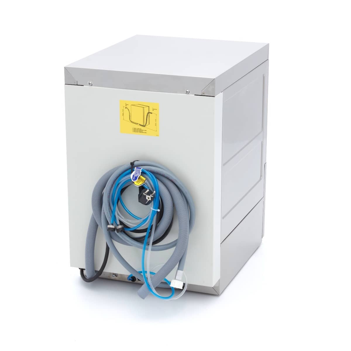Glass Washer - 35 x 35cm - with Drain, Rinse Aid and Soap Pump — 4