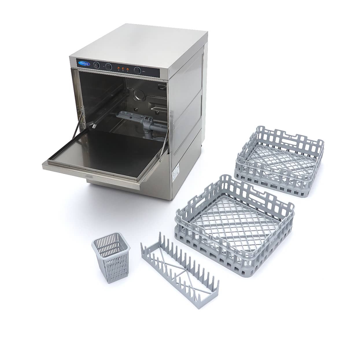 Glass Washer - 35 x 35cm - with Drain, Rinse Aid and Soap Pump — 10